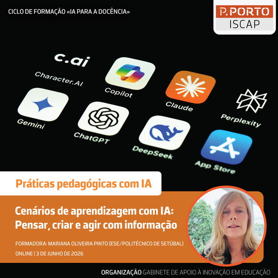 Cenários de aprendizagem com IA: Pensar, criar e agir com informação