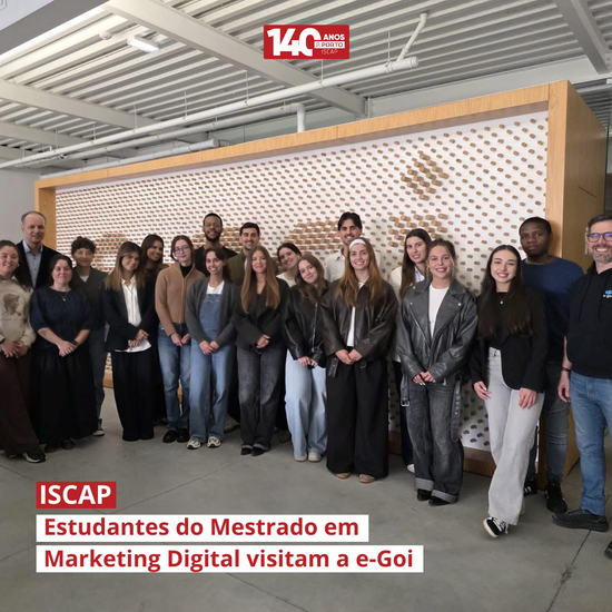 Estudantes do Mestrado em Marketing Digital visitam a e-Goi