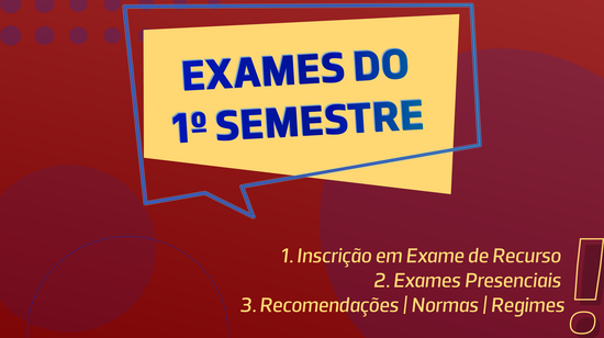 Exames do 1º Semestre 2020/2021