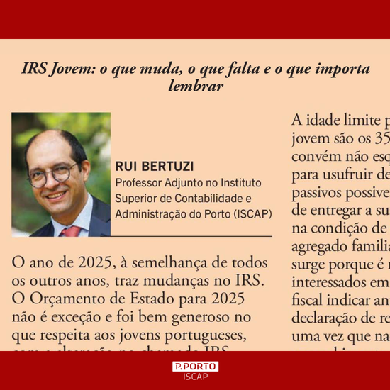 IRS Jovem: o que muda, o que falta e o que importa lembrar