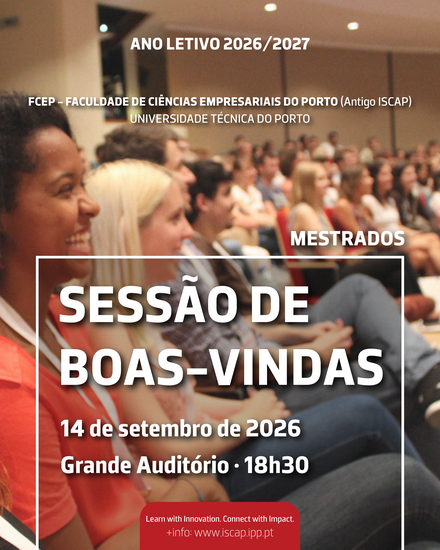 Sessão de Boas-Vindas aos Mestrados