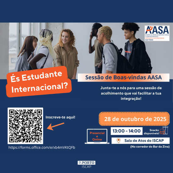 Sessão de Boas-Vindas AASA  do 1º Semestre 2025-2026