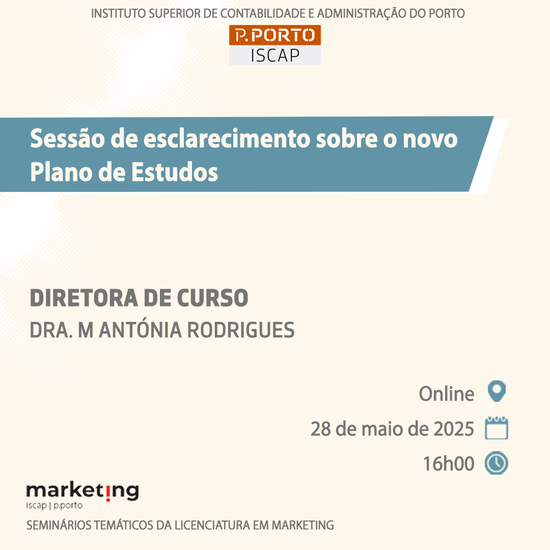 Sessão de esclarecimento sobre o novo Plano de Estudos