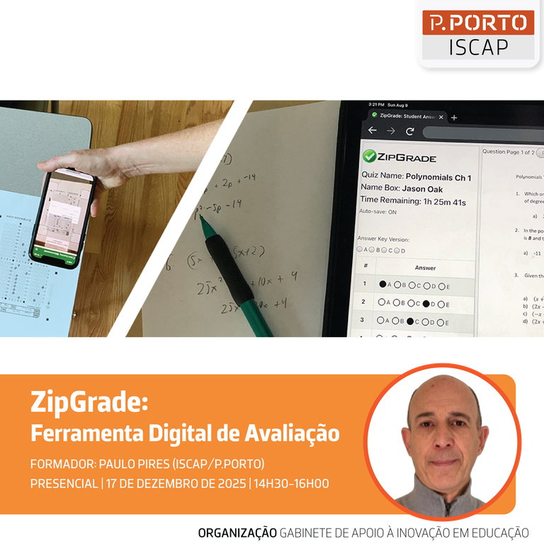 ZipGrade: Ferramenta Digital de Avaliação — ISCAP | P.PORTO